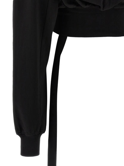 Sweatshirt Hoodie by DRKSHDW for women in cotton black features a authentic silhouette, showcasing a sophisticated and authentic detail for a refined finish.