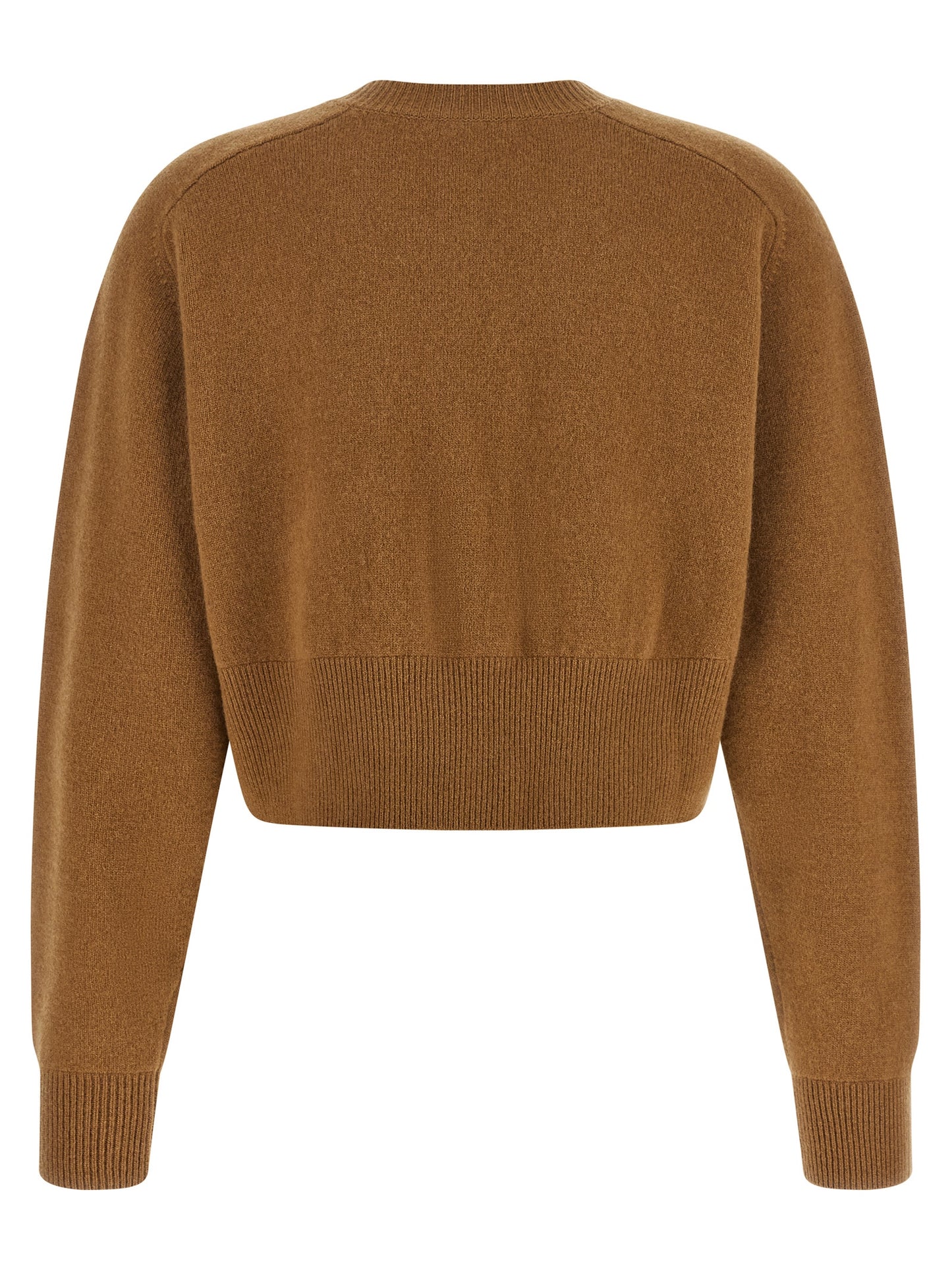 Cardigan by Elisabetta Franchi for women in polyamide & cashmere brown presents a textural silhouette, artfully finished with a textural and for a sophisticated, textural look.