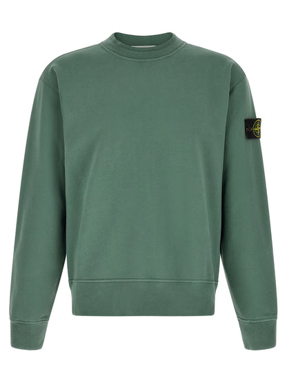 Stone Island Bicolor Cotton Sweatshirt
