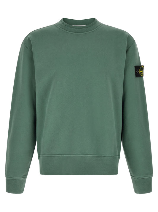 Stone Island Bicolor Cotton Sweatshirt