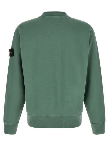 Stone Island Bicolor Cotton Sweatshirt