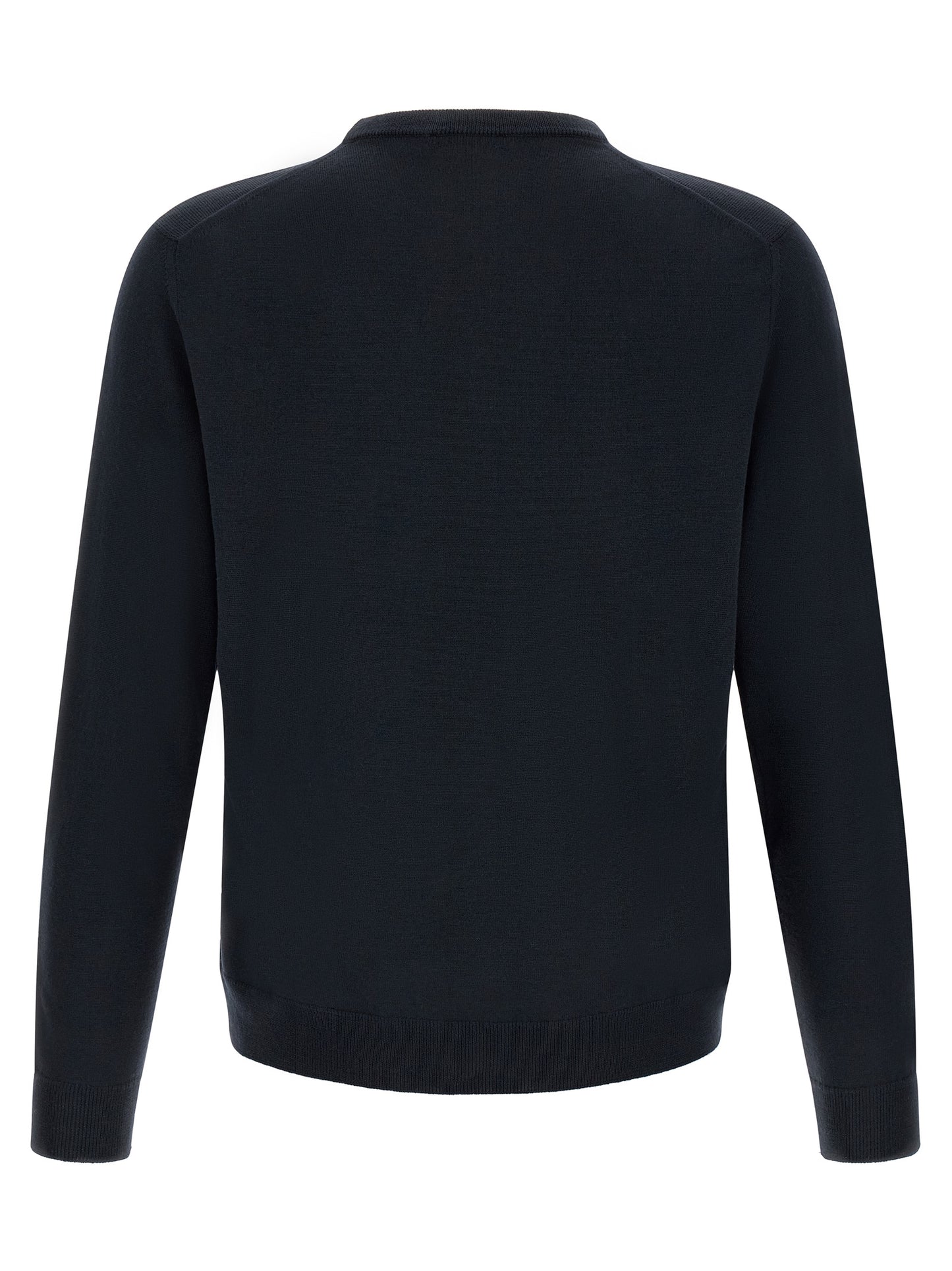 Cardigan by ZANONE for men in virgin wool navy showcases a captivating silhouette, artfully detailed with a captivating and crew neckline for a truly sophisticated captivating look.