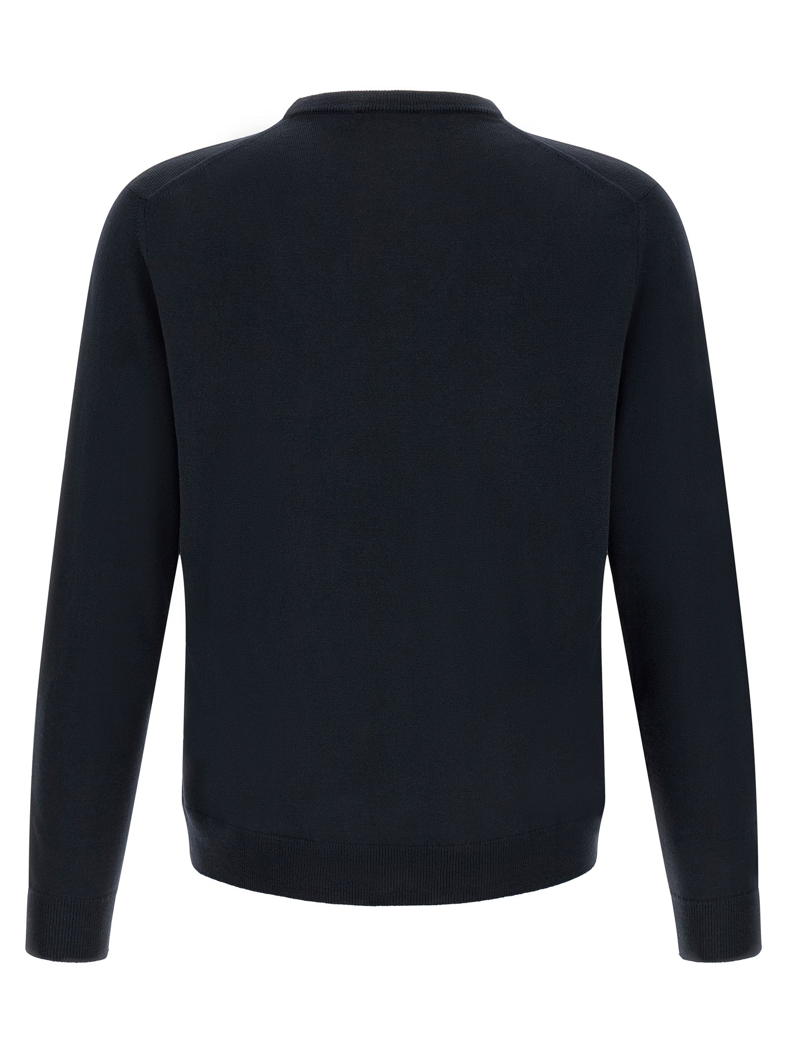 Cardigan by ZANONE for men in virgin wool navy showcases a captivating silhouette, artfully detailed with a captivating and crew neckline for a truly sophisticated captivating look.