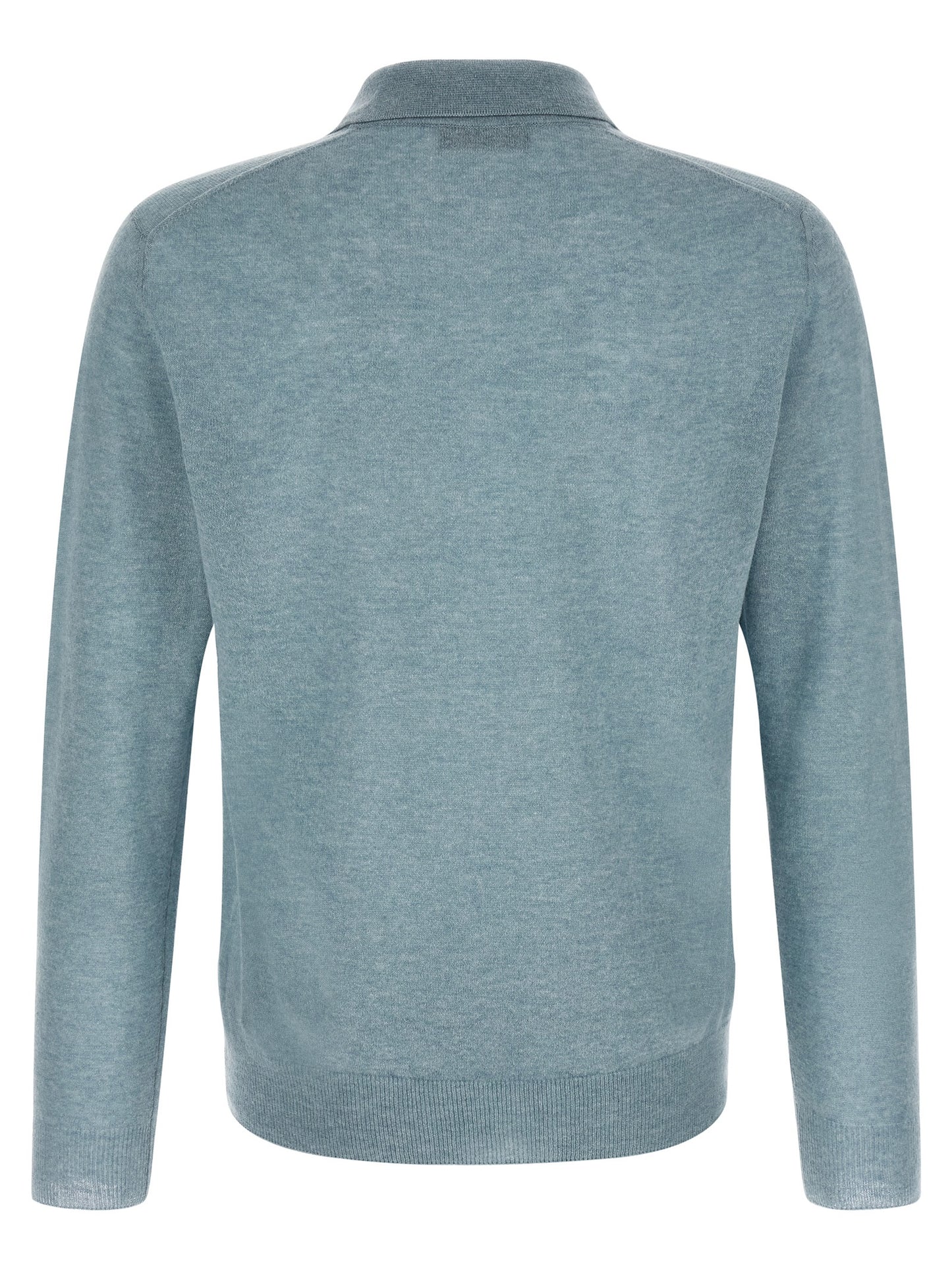 Cardigan by ZANONE for men in cashmere & polyamide light-blue showcases a captivating silhouette, artfully detailed with a captivating and for a truly sophisticated captivating look.