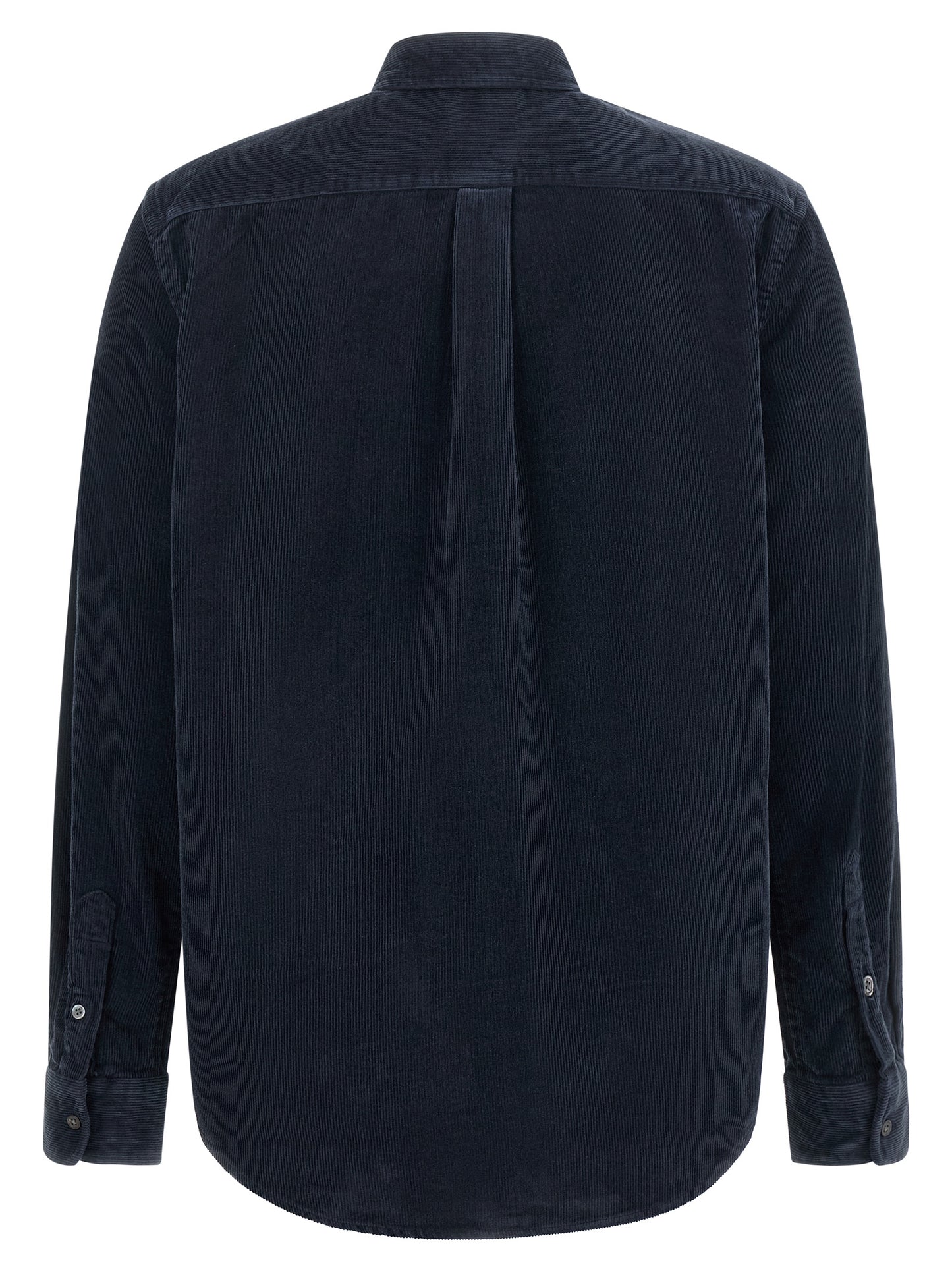 Blouse by Polo Ralph Lauren for women in cotton corduroy navy, red & signature showcases a sharp silhouette, elegantly detailed with a sharp and sharp .