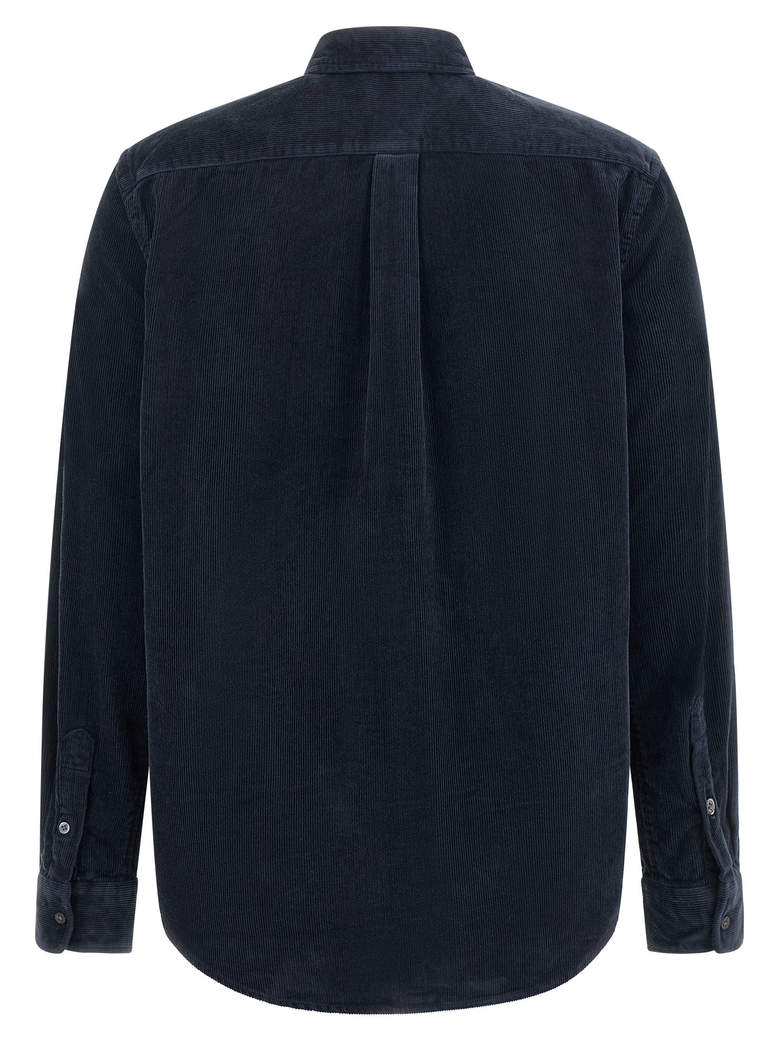 Blouse by Polo Ralph Lauren for women in cotton corduroy navy, red & signature showcases a sharp silhouette, elegantly detailed with a sharp and sharp .