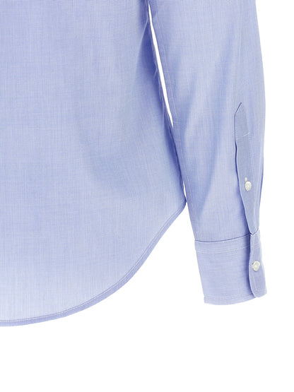 Polo Ralph Lauren Pony Women's Long-Sleeve Cotton Blouse - Light Blue