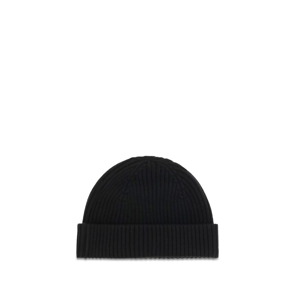 Beanie Hat by Parajumpers for men in merino wool black presents a sleek silhouette, showcasing the sleek texture and refined craftsmanship of the Merino Wool Beanie Hat collection.