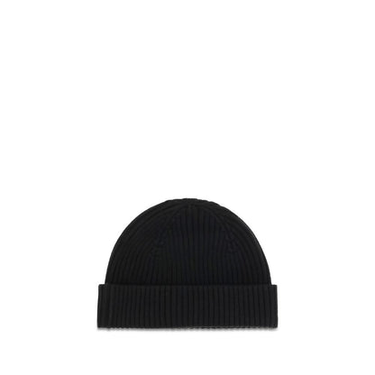 Beanie Hat by Parajumpers for men in merino wool black presents a sleek silhouette, showcasing the sleek texture and refined craftsmanship of the Merino Wool Beanie Hat collection.