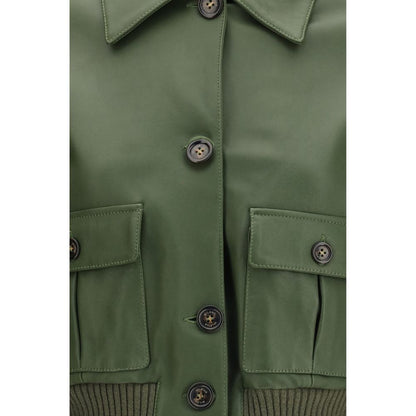 Jacket by Valstar for women in nappa leather bicolour features a smart silhouette, perfectly accentuated by its unique and functional pockets for a smart finish.