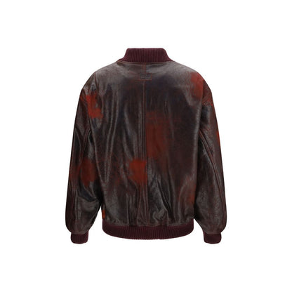 Bomber Jacket by Valstar for women in nappa leather bordeaux features an on trend silhouette, showcasing refined pockets and a sophisticated for a truly on trend finish.