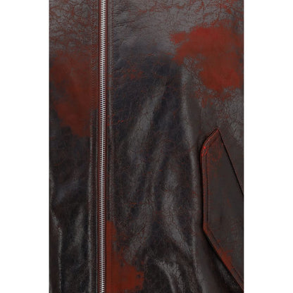 Bomber Jacket by Valstar for women in nappa leather bordeaux features an on trend silhouette, showcasing refined pockets and a sophisticated for a truly on trend finish.