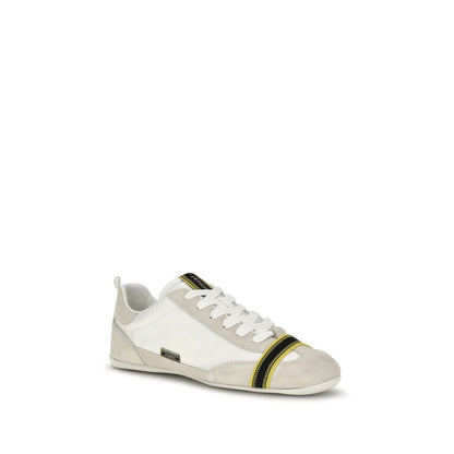 Athletic Sneakers by Fendi for men in bos taurus suede calf leather gray features an effortless chic silhouette, showcasing the signature athletic style of the Men's Athletic Bos Taurus Suede Calf Leather Sneakers collection with a truly effortless chic finish.