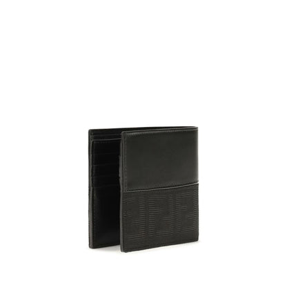 Cardholder Wallet by Fendi for men in bos taurus calf leather black & jacquard presents a architectural silhouette from the Bos Taurus Calf Leather Cardholder Wallet collection, showcasing architectural card-organization bifold for a architectural finish.