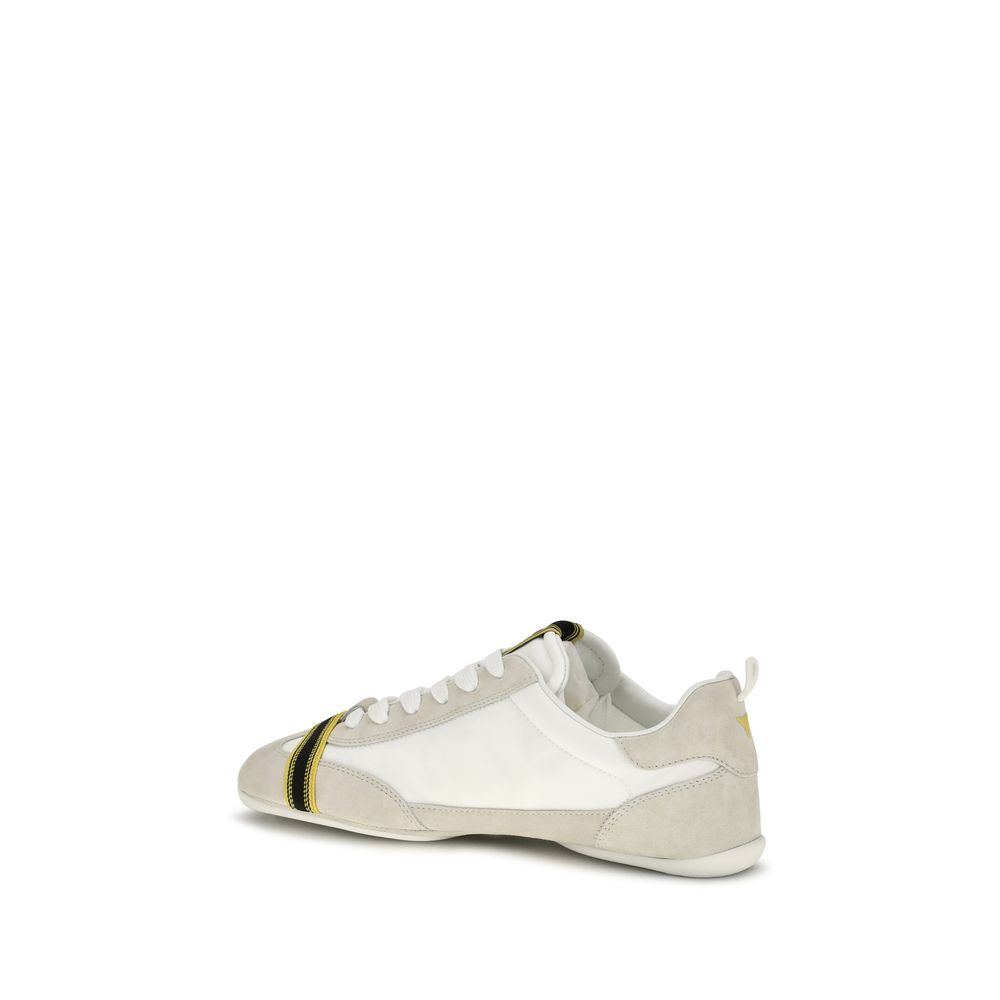Athletic Sneakers by Fendi for men in bos taurus suede calf leather gray presents a sleek silhouette, perfectly capturing the athletic style essence of Men's Athletic Bos Taurus Suede Calf Leather Sneakers with its sleek design and premium finish.