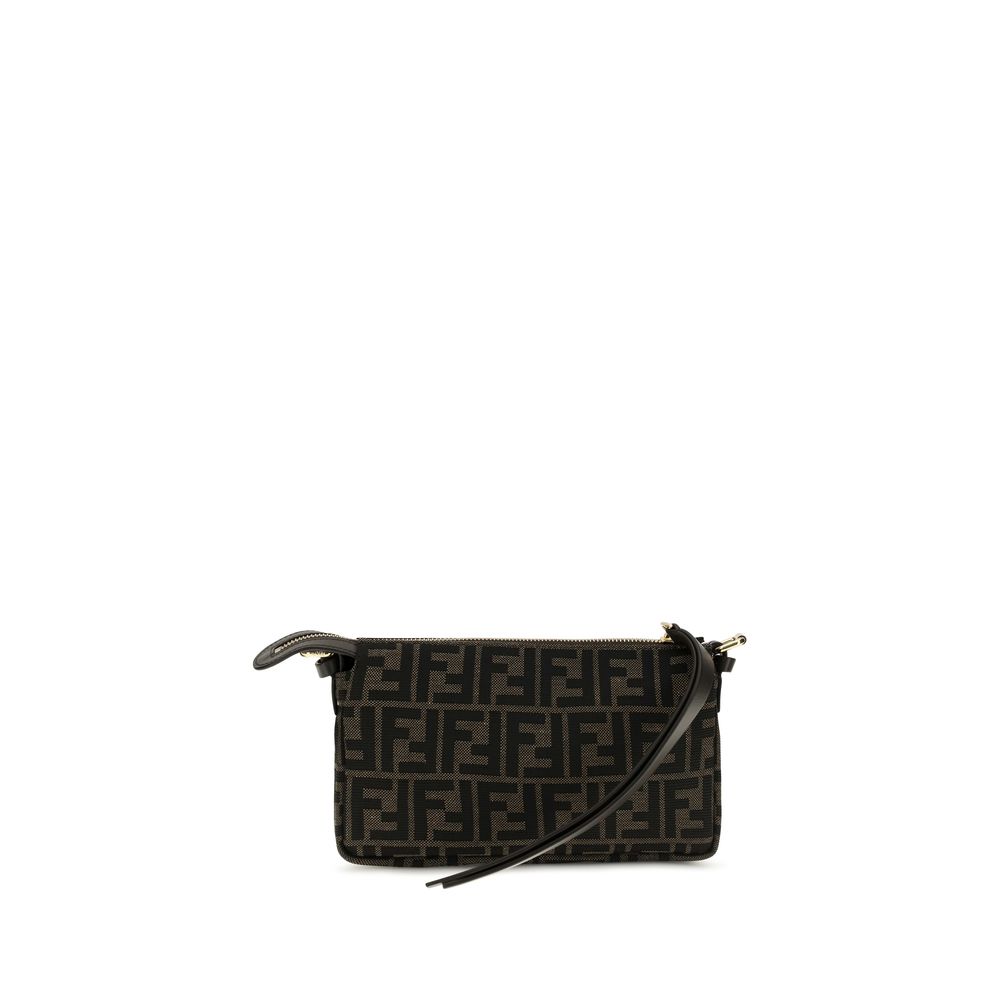 Shoulder Bag by Fendi for women in cotton polyester & calfskin leather brown, jacquard & monogram features a effortless chic silhouette with a secure zipper, ample , and versatile shoulder-strap, adjustable-strap & handle for a effortless chic finish.