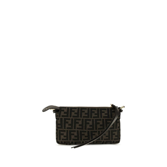 Shoulder Bag by Fendi for women in cotton polyester & calfskin leather brown, jacquard & monogram features a effortless chic silhouette with a secure zipper, ample , and versatile shoulder-strap, adjustable-strap & handle for a effortless chic finish.