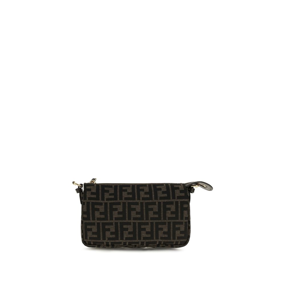 Shoulder Bag by Fendi for women in cotton polyester & calfskin leather brown, jacquard & monogram showcases a enviable silhouette, artfully detailed with a secure zipper, organized , and versatile shoulder-strap, adjustable-strap & handle for a enviable look.