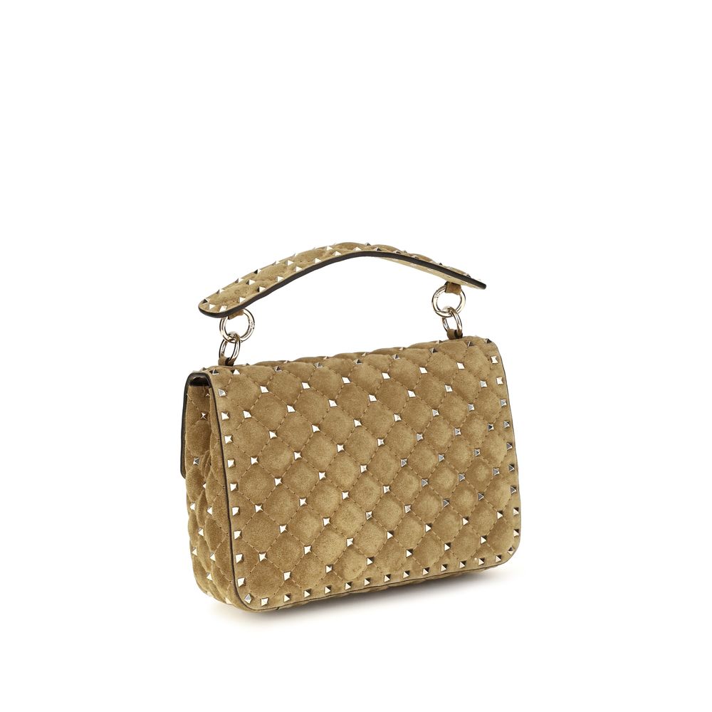 Medium Quilted Shoulder Bag by Valentino Garavani for women in bos taurus calf suede leather beige, patterned & signature features a effortless sophistication silhouette, secured by a with ample single-compartment and versatile shoulder-strap & handle for a effortless sophistication finish.