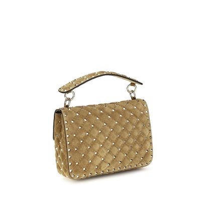Medium Quilted Shoulder Bag by Valentino Garavani for women in bos taurus calf suede leather beige, patterned & signature features a effortless sophistication silhouette, secured by a with ample single-compartment and versatile shoulder-strap & handle for a effortless sophistication finish.