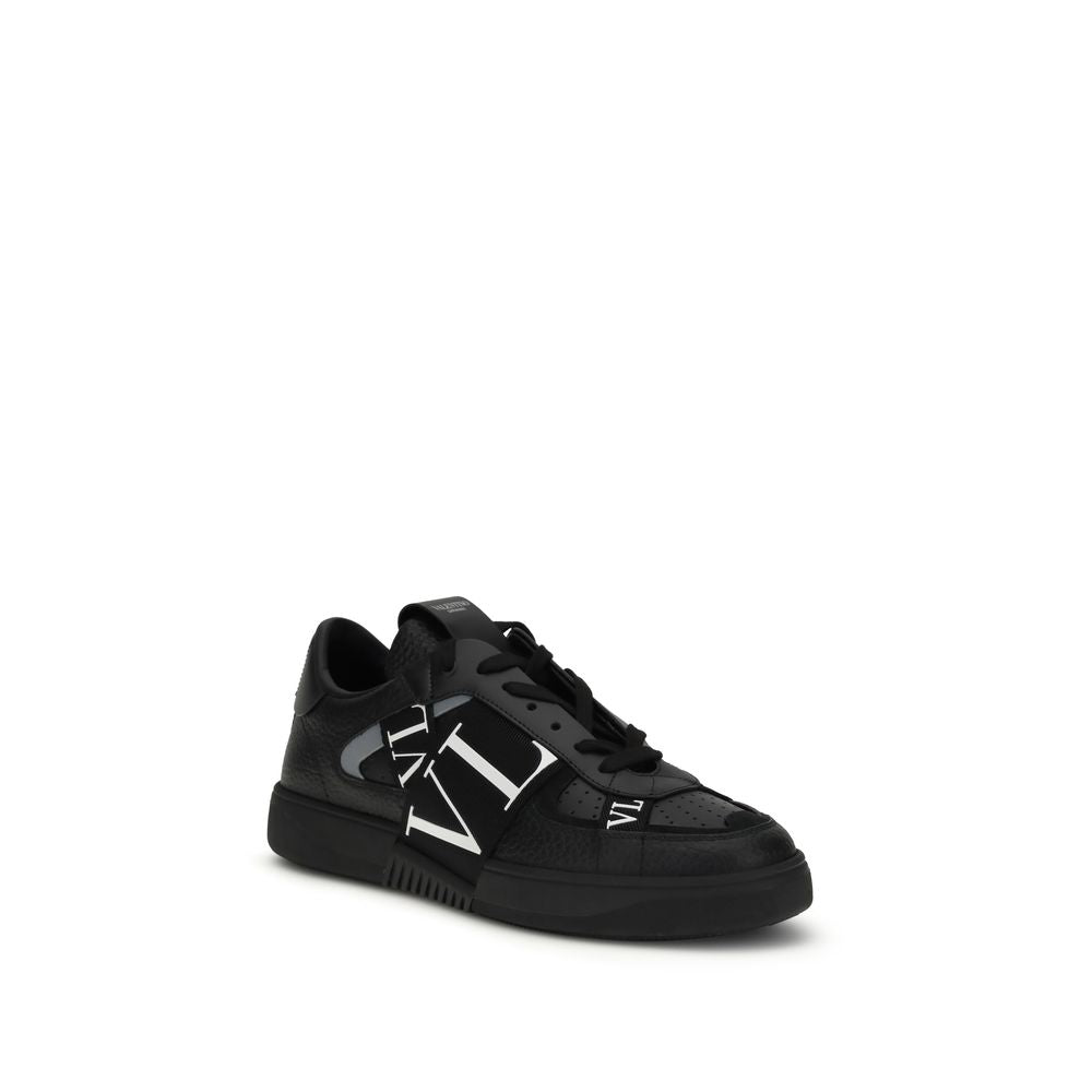 Athletic Sneakers Valentino Garavani men bos taurus calfskin leather black featuring a avant-garde Men's Low Top Bos Taurus Calfskin Leather Athletic Sneakers design with a avant-garde low-top style for a refined finish.