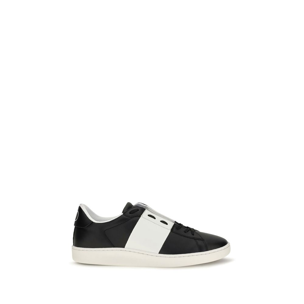 Sneakers by Valentino Garavani for men in bos taurus calf leather black presents a on trend silhouette from the Men's Slip On Bos Taurus Calf Leather Sneakers collection, showcasing a on trend slip-on style for an elevated aesthetic.
