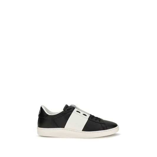 Sneakers by Valentino Garavani for men in bos taurus calf leather black presents a on trend silhouette from the Men's Slip On Bos Taurus Calf Leather Sneakers collection, showcasing a on trend slip-on style for an elevated aesthetic.