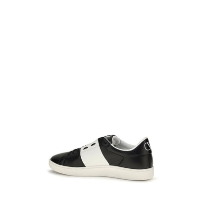 Sneakers by Valentino Garavani for men in bos taurus calf leather black features an timeless silhouette from the Men's Slip On Bos Taurus Calf Leather Sneakers collection, showcasing a signature slip-on style with an timeless finish.