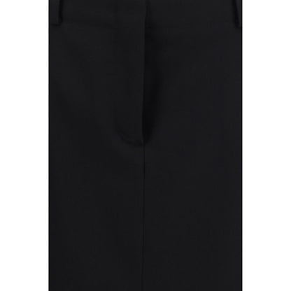 Skirt by Fendi for women in wool black features an tailored silhouette, artfully capturing the essence of De Poudre Women's Flared Wool Midi Skirt in a sophisticated midi.