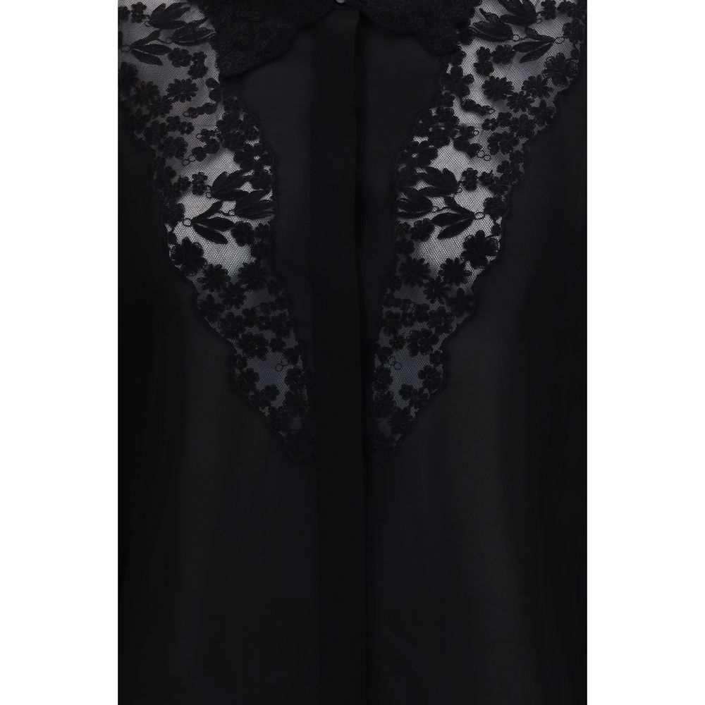 Blouse by Fendi for women in black, featuring a nuanced and nuanced for a sophisticated finish.