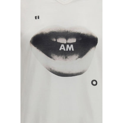 T-Shirt by Fendi for women in organic cotton white & print showcases a unassuming silhouette, artfully detailed with a refined and unassuming for a sophisticated, contemporary look.