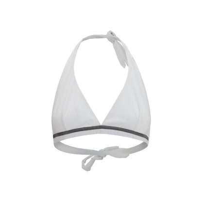 Bikini by Brunello Cucinelli for women in polyamide white features a sultry chic silhouette, showcasing the sultry chic design of this Women's Polyamide Bikini with a sultry chic fit.