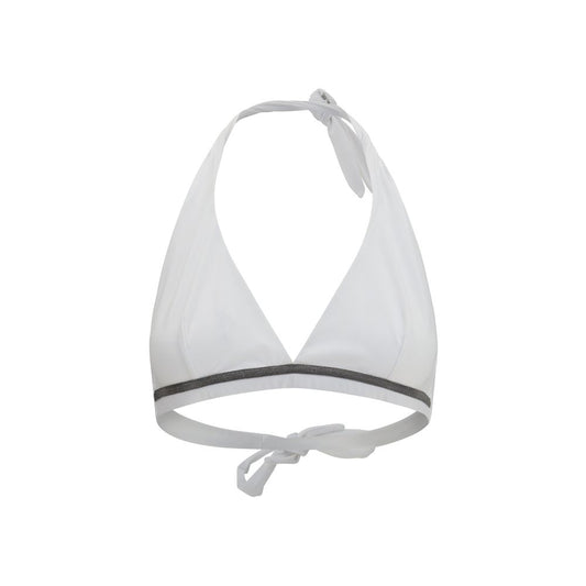 Bikini by Brunello Cucinelli for women in polyamide white features a sultry chic silhouette, showcasing the sultry chic design of this Women's Polyamide Bikini with a sultry chic fit.