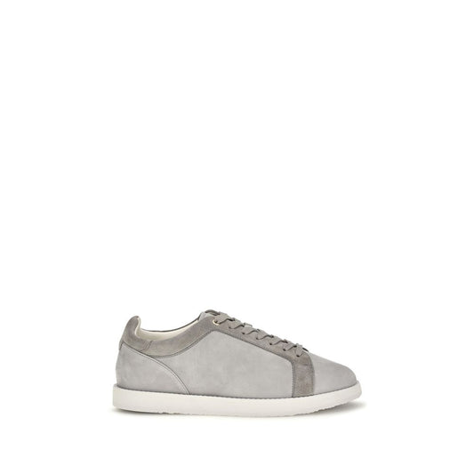 Sneakers by Brunello Cucinelli for men in suede leather & rubber gray presents a impeccable silhouette as Men's Low Top Suede Leather & Rubber Sneakers, expertly defined by a impeccable low-top style for a impeccable, high-fashion look.