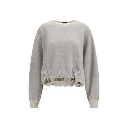 R13 Gray Cotton Sweatshirt