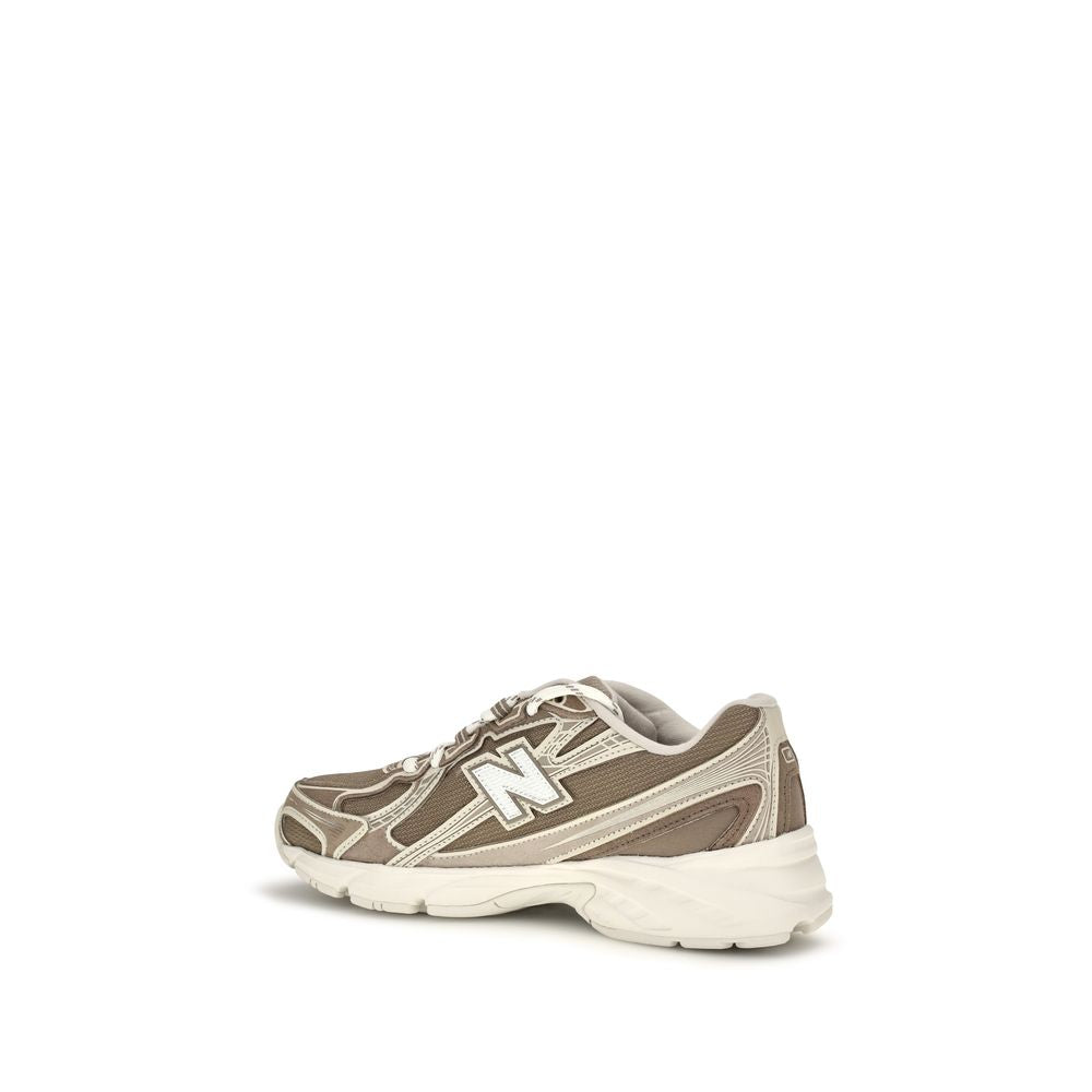 Athletic Sneakers by New Balance for women in tu fabric beige showcases a architectural silhouette, artfully capturing the essence of the Women's Athletic TU Fabric Sneakers with its signature architectural athletic style construction.