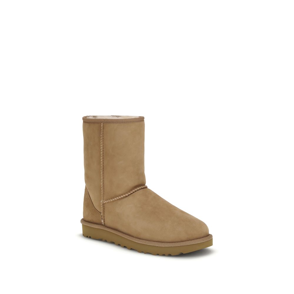 Flat Boots by UGG for women in nylon suede leather beige & signature showcases a impeccable silhouette as Women's Nylon Suede Leather Flat Boots, artfully defined by a impeccable flat and a impeccable .