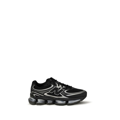 Athletic Sneakers by New Balance for women in mesh fabric black & patterned presents a sleek silhouette, perfectly capturing the athletic style essence of Women's Athletic Mesh Fabric Sneakers with its sleek design and premium finish.