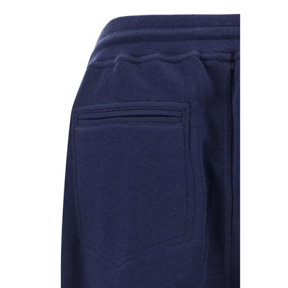 Jogger Sweatpants by Brunello Cucinelli for men in polyamide silk cotton & capra leather blue features an sporty regular-fit with a and long, showcasing sporty .
