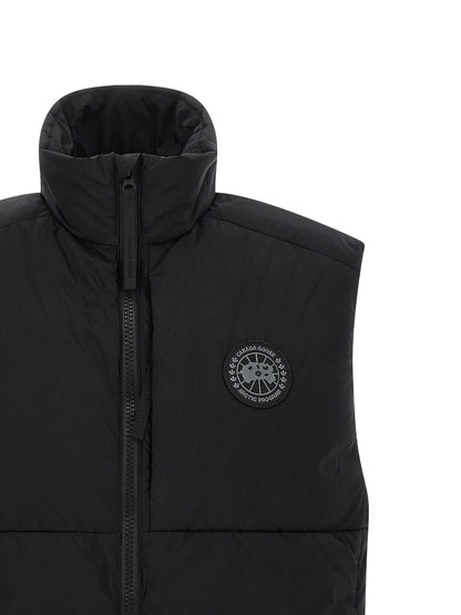 Vest by Canada Goose for men in polyamide black & signature features an on trend silhouette, showcasing a sophisticated high-neck neckline and premium pockets for a truly on trend finish.