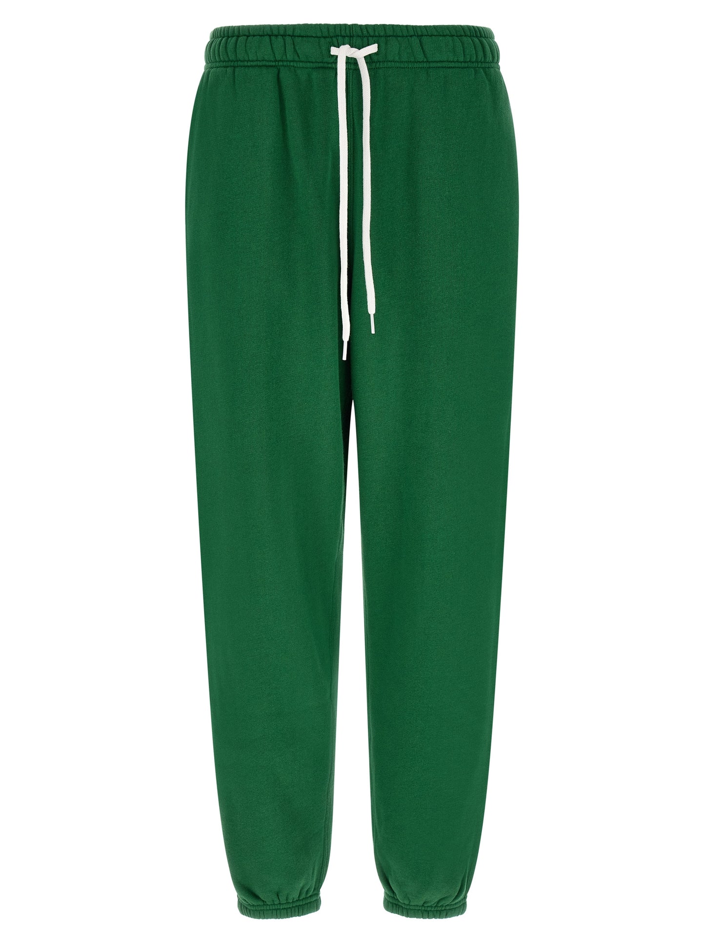 Pants by Polo Ralph Lauren for women in cotton polyester bicolour, green, white & signature features an understated silhouette, showcasing a sophisticated relaxed-fit and long with a refined for an understated, polished aesthetic.