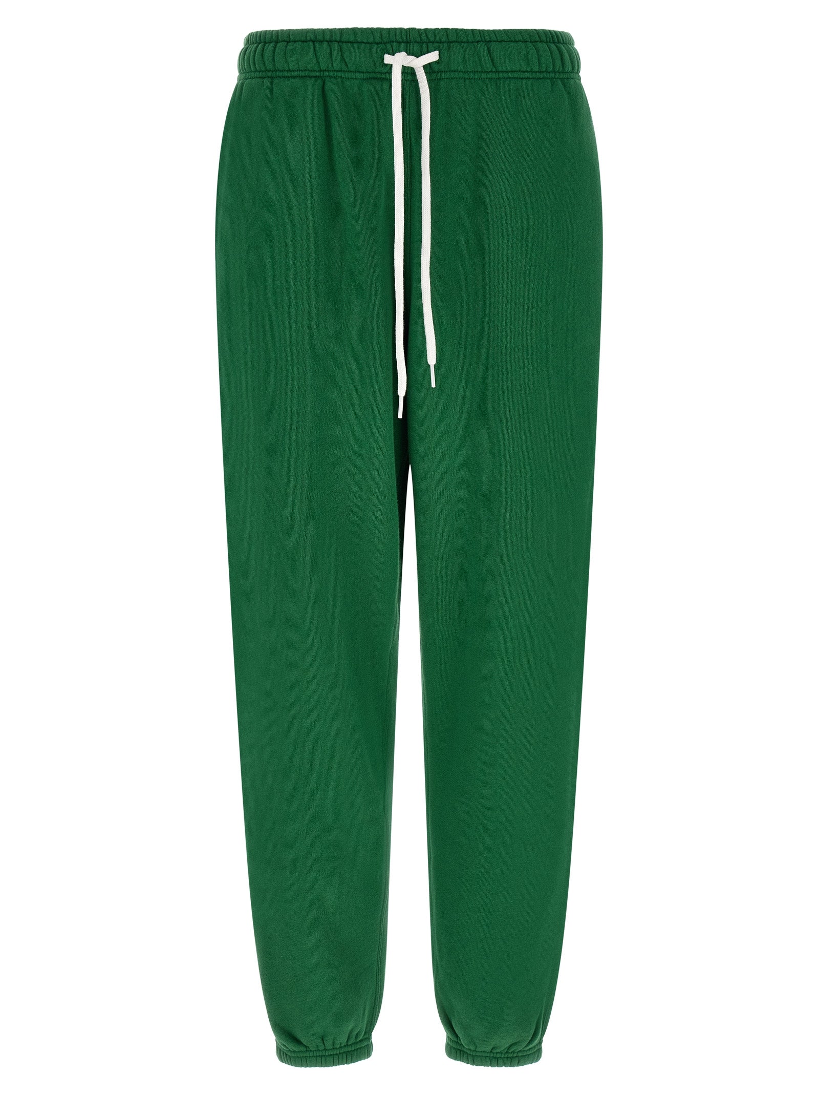 Pants by Polo Ralph Lauren for women in cotton polyester bicolour, green, white & signature features an understated silhouette, showcasing a sophisticated relaxed-fit and long with a refined for an understated, polished aesthetic.