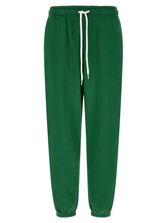 Pants by Polo Ralph Lauren for women in cotton polyester bicolour, green, white & signature features an understated silhouette, showcasing a sophisticated relaxed-fit and long with a refined for an understated, polished aesthetic.
