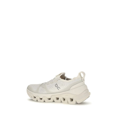 Athletic Sneakers by ON for women in fabric mesh beige features an effortless chic silhouette, showcasing the signature athletic style of the Women's Athletic Fabric Mesh Sneakers collection with a truly effortless chic finish.