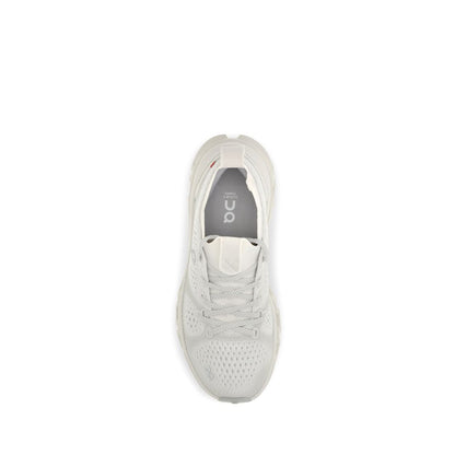 Athletic Sneakers by ON for women in fabric mesh beige showcases an impeccable silhouette, defined by an impeccable athletic style design that perfectly captures the essence of the Women's Athletic Fabric Mesh Sneakers.
