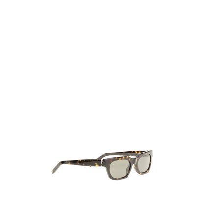 Sunglasses by Saint Laurent for women in virgin wool brown & signature features an effortlessly chic with brown coloured frame detailing and for a effortlessly chic aesthetic.