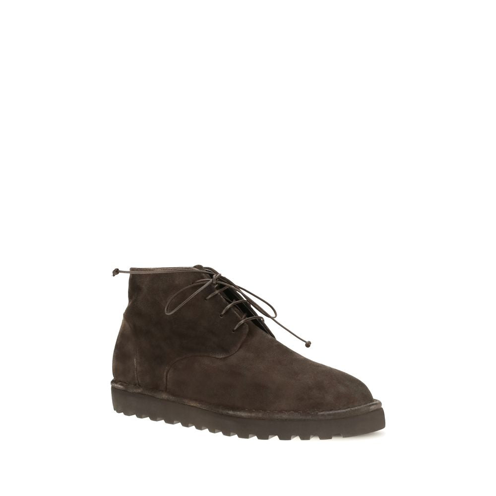 Lace-Up Ankle Boots by Marsell for men in suede leather & rubber brown features an enchanting design from the Men's Suede Leather & Rubber Lace-Up Ankle Boots collection, highlighting a enchanting and round toe style for a refined look.