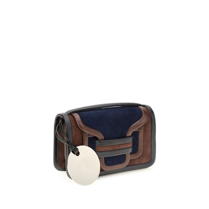 Large Shoulder Flap Bag by Pierre Hardy for women in bos taurus calf leather brown features a distinguished silhouette, showcasing a secure flap, magnetic & button and distinguished single-compartment with versatile shoulder-strap, handle & adjustable-strap for a distinguished finish.