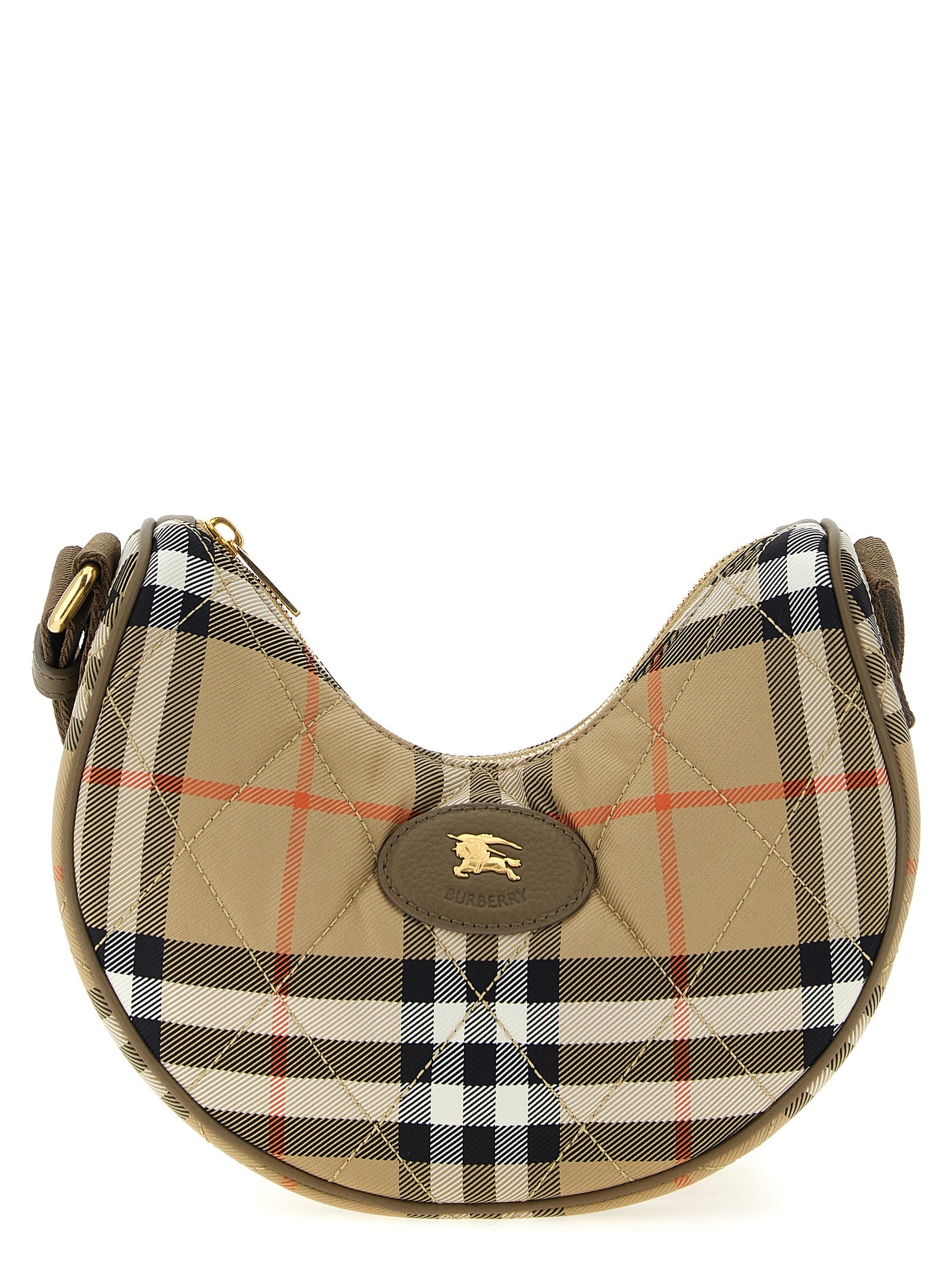 Crossbody Quilted Handbag by Burberry for women in polyamide polyurethane leather multicolor features a transformative elegance silhouette, showcasing a secure zipper, organized , and versatile crossbody-strap, shoulder-strap & adjustable-strap for a transformative elegance look.