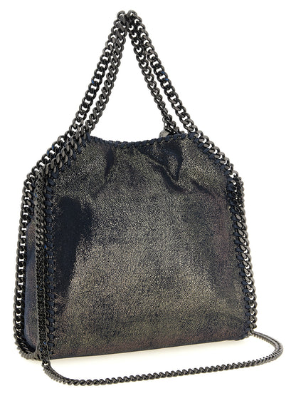 This Mini Handbag by Stella McCartney for women in polyester and blue, dark-ruthenium & gold presents a sculptural silhouette featuring a secure , ample , and versatile for a sculptural finish.